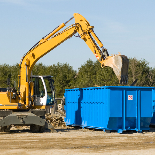 what size residential dumpster rentals are available in Duvall WA